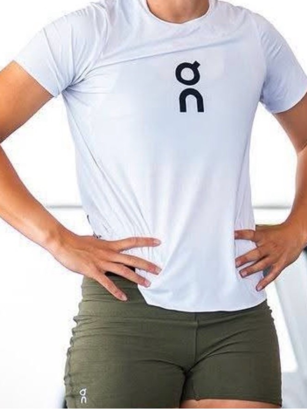 On Running Women's White Short-Sleeve Performance Tee